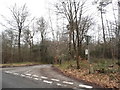 Sheephouse Lane at the junction of Leith Hill Lane