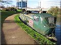 Beulah May, narrowboat on Grand Union Canal winter moorings