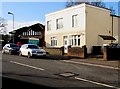 White house near the entrance to Heath Low Level railway station, Cardiff