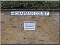 Chapman Court sign