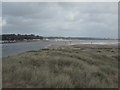 SZ1891 : Mudeford: along The Run from the end of the Spit by Chris Downer