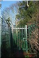 SX8965 : Gate across path, Queensway by Derek Harper