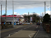 SH5371 : Esso Garage beside the A5 Holyhead Road by John Lucas