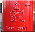 Cypher, George VI postbox on South Marine Drive, Bridlington