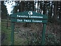 Sign for Dick Focks Common