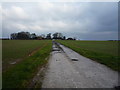 Track to Muston Wold Farm