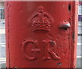 Cypher, George V postbox on Castle Road, Scarborough