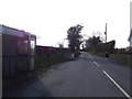 Old milk stand and bus shelter