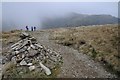 NY3611 : Cairn and path on Hart Crag by Philip Halling
