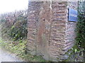 Entrance to St. Cledwyns Church and Dolwilym - large gatepost