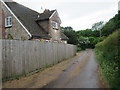 Track adjacent to Bog Common Cottages