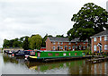 Canal moorings at Market Drayton, Shropshire