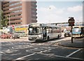 Bus leaving Watford Junction station