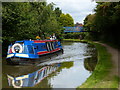 Narrowboat at Footbridge No 18a