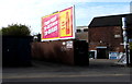 Lucozade Energy advert near Cefn Motors, Somerton Road, Newport