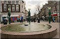 Fountain, pedestrian precinct, Warrington