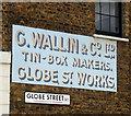 Ghost sign, Globe Street