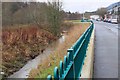 Flood defence wall, Galashiels