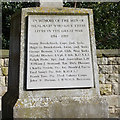 War Memorial on Main Street, Healaugh