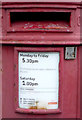 Detail, Edward VII postbox on Scarborough Road, Filey