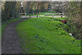 Path beside drain, Bracknell