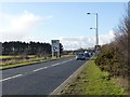 A1061 approaching roundabout junction