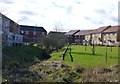 Landscaping in a housing estate