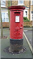 TA0388 : George V postbox on Murchison Street, Scarborough by JThomas