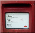 Detail, Elizabeth II postbox on Manor Road, Scarborough