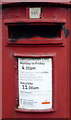 Detail, George V postbox on Stepney Road, Scarborough