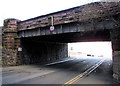 South side of Marine Road railway bridge, Colwyn Bay