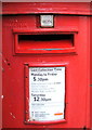 Detail, Edward VII postbox on Huntriss Row, Scarborough