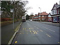 Bus stop on Dean Road, Scarborough