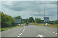 Approaching a roundabout, A603