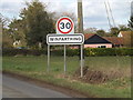 Winfarthing Village Name sign