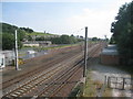 The railway south of Lockerbie station