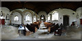 TF0133 : Church of St Nicholas: Panorama of interior by Bob Harvey