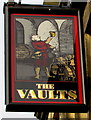 The Vaults name sign, Ruabon