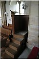 TF0133 : St Nicholas Church: pulpit steps by Bob Harvey