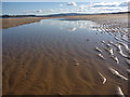NT6579 : Coastal East Lothian : Large Puddle On Belhaven Sands by Richard West