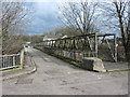 Road and footbridges near the Treforest Tin Plate Works