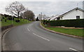 Road past white bungalows, Pilton Vale, Malpas, Newport