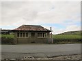 A substantial bus shelter