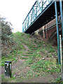 Steps leading up to Hall Road