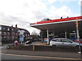 Esso garage on the corner of Station Road, Bramley