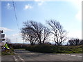 Crossroads Pendine - for Daffodil Bike Run and also Solar Park in distance