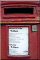 Detail, Edward VII postbox on Prospect Mount Road, Scarborough