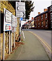 Direction signs in Ruabon