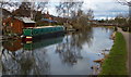 Narrowboat moored along the Erewash Canal