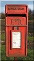 Close up, Elizabeth II postbox on Scalby Road, Burniston